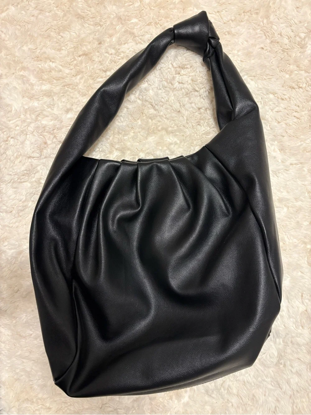ASOS Black Knotted-Handle Hobo Bag